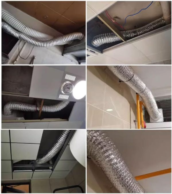 ⁦شفاط سحري Inline Fan Electric + انبوبة المونيوم لتركيب الشفاط ضمان 6 أشهر⁩ - الصورة ⁦3⁩