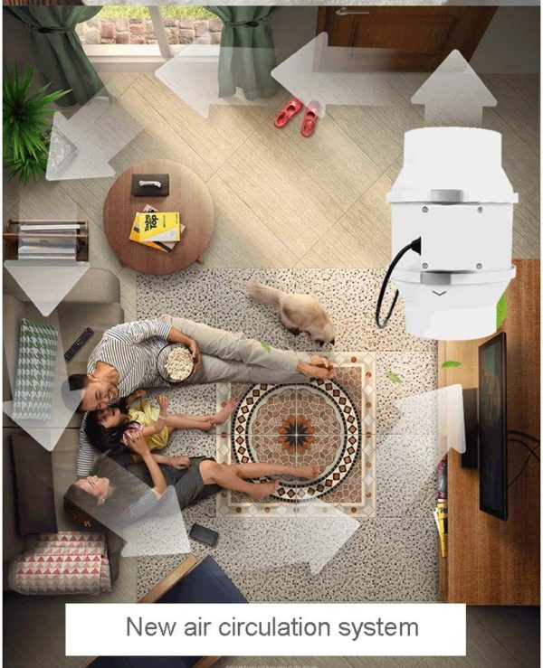 ⁦شفاط سحري Inline Fan Electric + انبوبة المونيوم لتركيب الشفاط ضمان 6 أشهر⁩ - الصورة ⁦16⁩