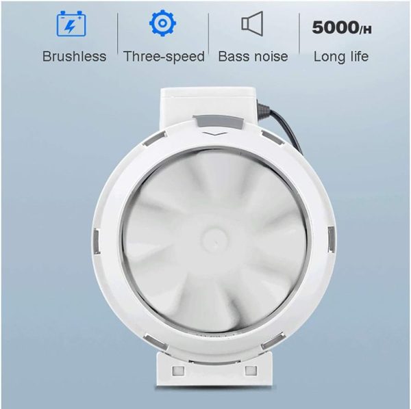 ⁦شفاط سحري Inline Fan Electric + انبوبة المونيوم لتركيب الشفاط ضمان 6 أشهر⁩ - الصورة ⁦11⁩