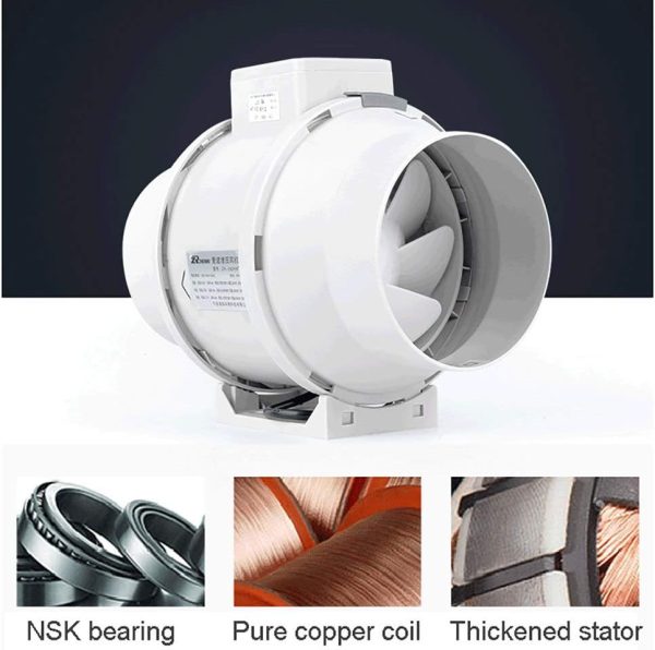 ⁦شفاط سحري Inline Fan Electric + انبوبة المونيوم لتركيب الشفاط ضمان 6 أشهر⁩ - الصورة ⁦15⁩